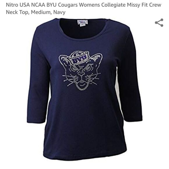 Nitro USA NCAA Byu Tigers Missy Fit Top - Picture 1 of 8